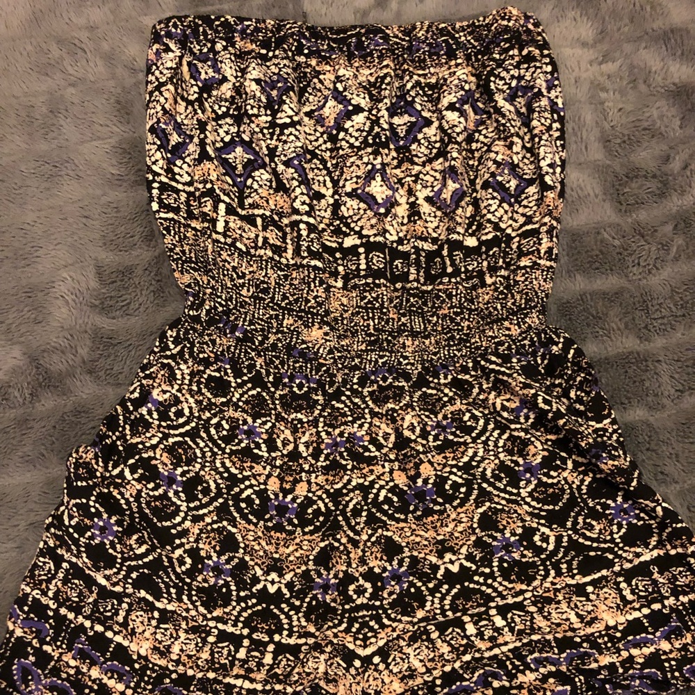 Strapless romper